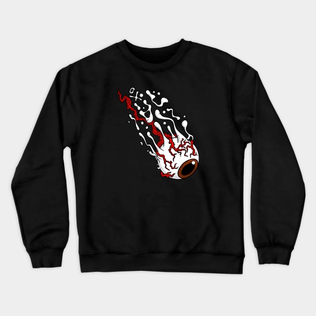 Melting Eyeball Crewneck Sweatshirt by OxCreative